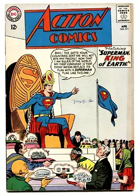 Buy ACTION COMICS #311 Comic Book 1964-SUPERMAN-DC COMICS-SUPERGIRL FN/VF • 44.56£