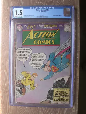 Buy Action Comics #253  CGC 1.5   2nd Appearance Of Supergirl • 77.66£