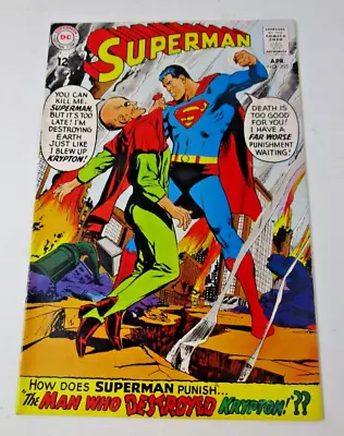 Buy Superman #205 1967 [FN] Silver Age DC Neal Adams Cover Man Who Destroyed Krypton • 9.31£