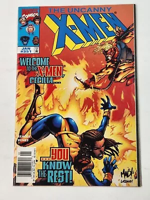 Buy Uncanny X-Men 351 NEWSSTAND 1st Print Marvel Comics 1998 • 7.76£