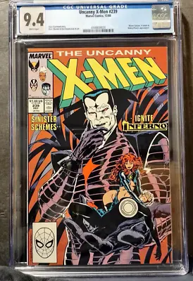 Buy Uncanny X-Men 239   CGC 9.4 NM  W/ PAGES  N/CASE • 66£