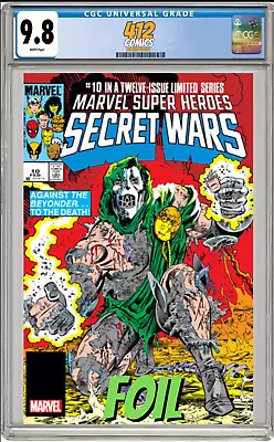 Buy Marvel Super Heroes Secret Wars #10 Facsimile Foil (cgc 9.8 Presale) • 58.25£