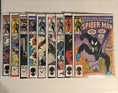 Buy Peter Parker Spectacular Spider-Man 106,107-114 High Grade Lot NM-/NM Black Suit • 38.82£