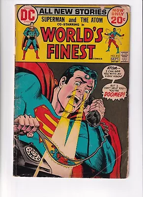 Buy World's Finest 213 G/vg Dc Comics Book Superman Atom Cardy/dillin (1972) • 3.10£