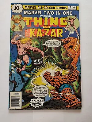 Buy Marvel Two In One #16 - Marvel 1976 - Pence - Thing And Ka-Zar • 2.69£