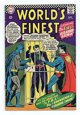 Buy World's Finest #156 GD/VG 3.0 1966 1st App. Bizarro Batman • 31.06£