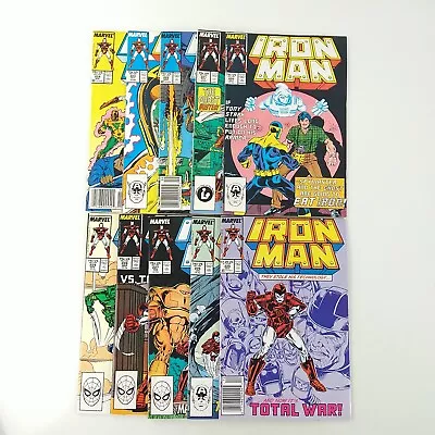 Buy Iron Man #220 221 222 223 224 225 226 227 228 229 Lot Armor Wars VF/NM (1987) • 27.23£