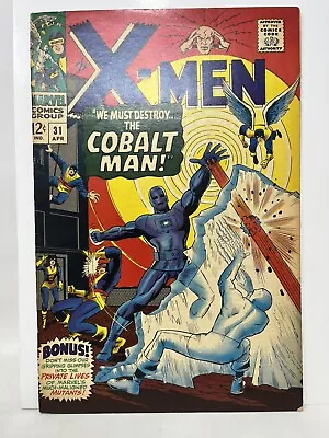 Buy Marvel Comics X-men #31 (1967) - 1st Appearance Of Cobalt Man - • 46.56£