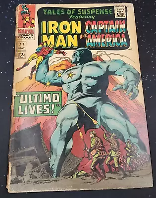 Buy Tales Of Suspense Featuring Iron Man And Captain America #77 Spine Splits Raw • 18.64£