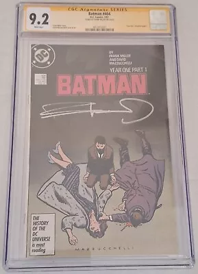 Buy BATMAN #404 ~ YEAR ONE ~ (DC, 1987) CGC Graded 9.2 ~ SIGNED BY FRANK MILLER • 217.45£