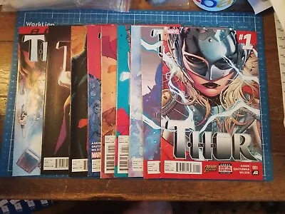Buy Thor 1 2 3 4 5 6 7 8 Annual 1 Marvel Comics A-297 Complete Set 2014 Jane Foster • 116.49£