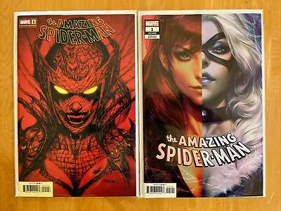 Buy Amazing Spider-man #1 Vol. 6 (2022) Nm To Nm+ Lot Artgerm & Gleason Variants • 9.33£