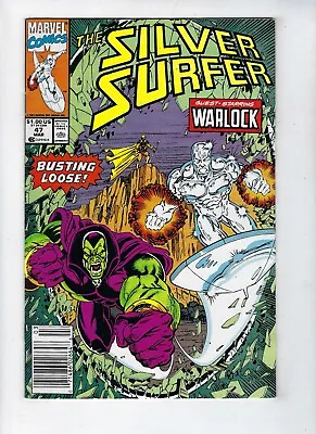 Buy SILVER SURFER Vol.3 # 47 (Warlock Vs. Drax, MAR 1991) VF • 4.95£