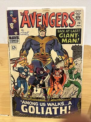 Buy Avengers #28 May 1966 -  1st Appearance Of The Collector. Cents Copy 🔥🔥 • 28£