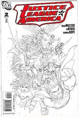 Buy Justice League Of America #2 - Michael Turner 2nd Print Sketch Variant - Dc 2007 • 9.99£