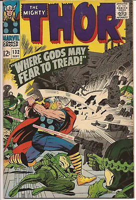 Buy The Mighty Thor #132  (1966)  FINE  Jack Kirby, Stan Lee  Jane Foster, Ego • 38.83£