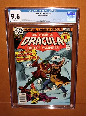 Buy Tomb Of Dracula #45 CGC 9.6 Rare White Pages 14 Pix SUPER Packing! Fully Insured • 302.10£