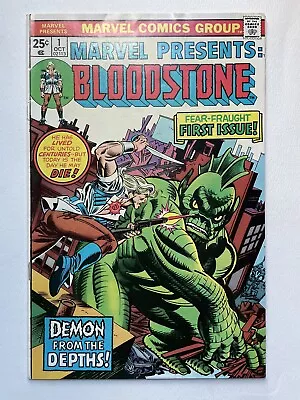 Buy Marvel Presents No. 1 (1975) 1st Appearance And Origin Of BLOODSTONE! 🔑 • 38.83£