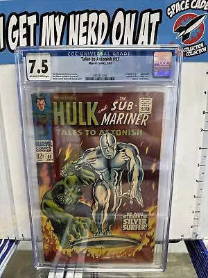 Buy Tales To Astonish #93 1967 CGC 7.5  1st Full Silver Surfer Comic Book Graded • 271.81£