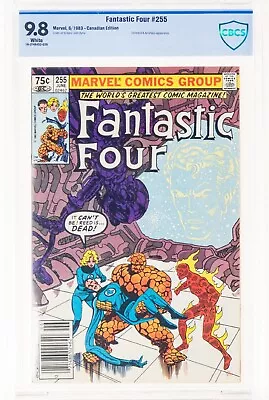 Buy Fantastic Four 255 Marvel 1983 CBCS 9.8 Canadian Price Variant Daredevil App Cgc • 76.11£
