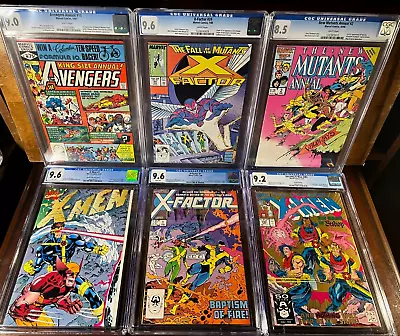 Buy First Appearance Lot X-MEN 1 XFactor 24 New Mutants 2 Avengers Annual 10 1st CGC • 555.28£
