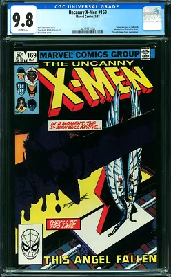 Buy UNCANNY X-MEN 169 CGC 9.8 Bronze Age MARVEL COMICS 1983 • 145.15£
