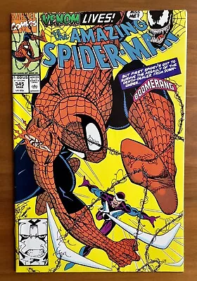 Buy Amazing Spider-Man #345 - Venom Returns NM 9.4  1st Carnage Symbiote 1991 • 11.64£