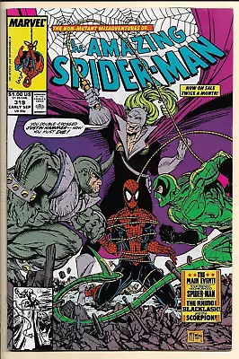 Buy Amazing Spider-Man #319 F/VF (1989) Rhino, Scorpion, Blacklash. McFarlane Art! • 6.21£