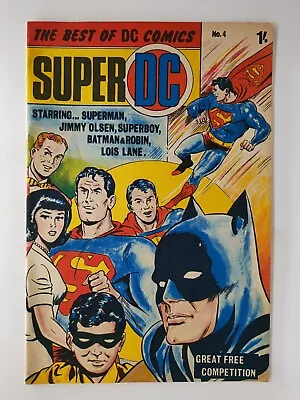 Buy Super DC #4 VF Scarce UK Comic Batman Superman International Foreign 1969 • 20£