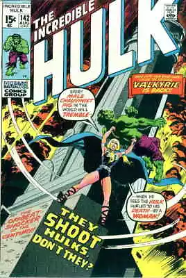 Buy Incredible Hulk, The #142 VG; Marvel | Low Grade - Roy Thomas Valkyrie - We Comb • 58.24£