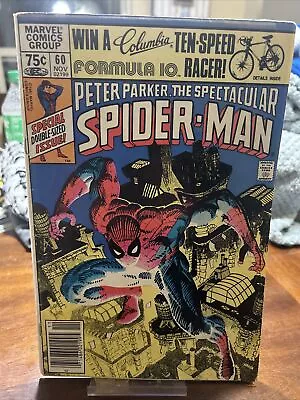 Buy Peter Parker The Spectacular Spider-Man #60 1981 Marvel Comics NEWSSTAND ISSUE • 9.32£