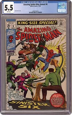 Buy Amazing Spider-Man Annual #6 CGC 5.5 1969 4036723016 • 143.67£