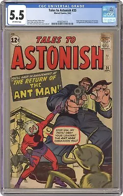 Buy Tales To Astonish #35 CGC 5.5 1962 4058224019 1st App. Ant-Man In Costume • 722.25£