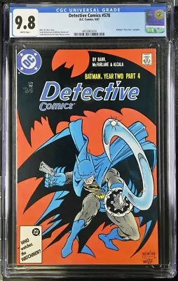Buy Detective #578 CGC 9.8 W 1987 Todd McFarlane Art DC Comics Year Two Batman • 89.31£