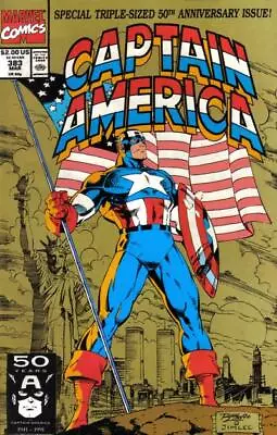 Buy Captain America (1968) # 383 (8.0-VF) 50th Anniversary Issue 1991 • 7.20£