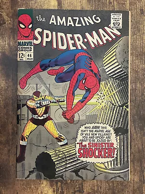 Buy Amazing Spider-Man #46 - GORGEOUS - 1st App Shocker - Marvel Comics 1967 • 118.43£