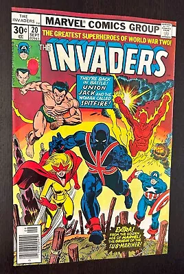 Buy INVADERS #20 (Marvel Comics 1977) -- 1st Appearance UNION JACK II -- Bronze Age • 9.31£
