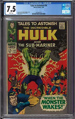 Buy Tales To Astonish #99 CGC 7.5 White Pages • 174.34£