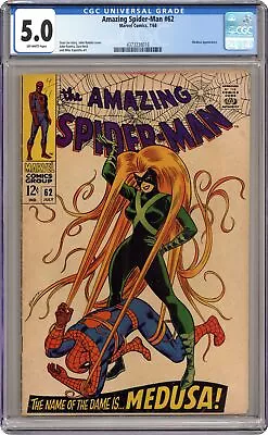 Buy Amazing Spider-Man #62 CGC 5.0 1968 4373238016 • 124.26£