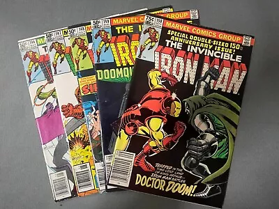 Buy Iron Man #146 To #150 (5 Consecutive Comics Set. MARVEL 1981) 1st Backlash. Doom • 135.91£