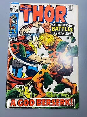 Buy Thor #166 2nd Appearance Of HIM Warlock 6.5 Marvel 1969 1st Print • 58.25£