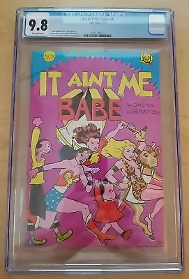 Buy It Ain't Me Babe #1 - CGC 9.8 (1970, Last Gasp) Trina Robbins, Feminist Comix • 1,941.51£