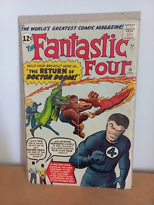Buy Original Marvel Fantastic Four #10 1962 Comic Complete/Intact • 145£