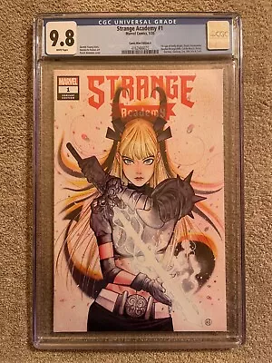 Buy Strange Academy # 1 , CGC 9.8 , Ltd Variant , Peach Momoko , 11 1st App ! • 174.74£