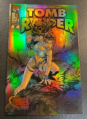 Buy Tomb Raider 2 HOLO FOIL Tower Records Error V 1 Top Cow Lara Croft Image GOLD • 46.59£