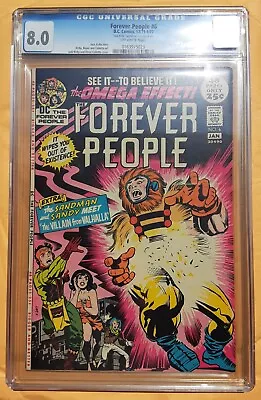 Buy FOREVER PEOPLE #6 CGC 8.0 Signed  Jack Kirby  1971/72 DC S&K  Sandman Reprint • 349.47£