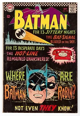 Buy BATMAN #184 (DC Comics 1966) Silver Age | Carmine Infantino Cover | G/VG 3.0 • 15.53£