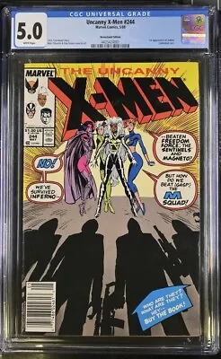 Buy The Uncanny X-Men #244 5.0 CGC) With White Pages- 1st Appearance Of Jubilee • 31.06£