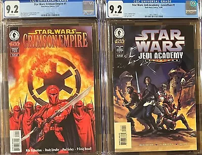 Buy Star Wars: Crimson Empire #1 & Jedi Academy: Leviathan #1 CGC 9.2 1st Kir Kanos • 77.65£