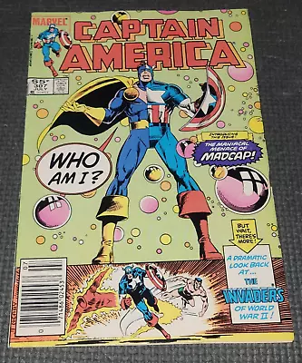 Buy CAPTAIN AMERICA #307 (1985) Newsstand 1st Appearance Madcap Deadpool Villain B • 7.77£